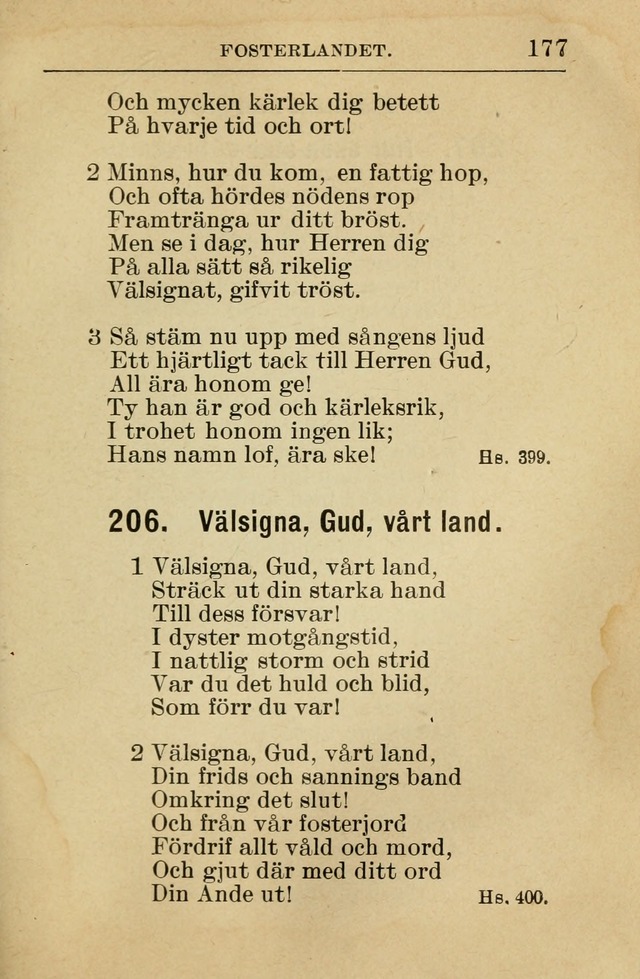 Söndagsskolbok: innehållande liturgi och sånger för söndagsskolan (Omarbetad uppl.) page 179
