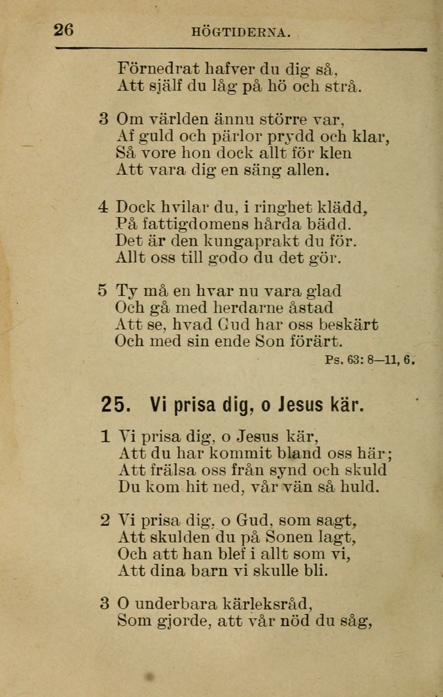 Söndagsskolbok: innehållande liturgi och sånger för söndagsskolan (Omarbetad uppl.) page 26