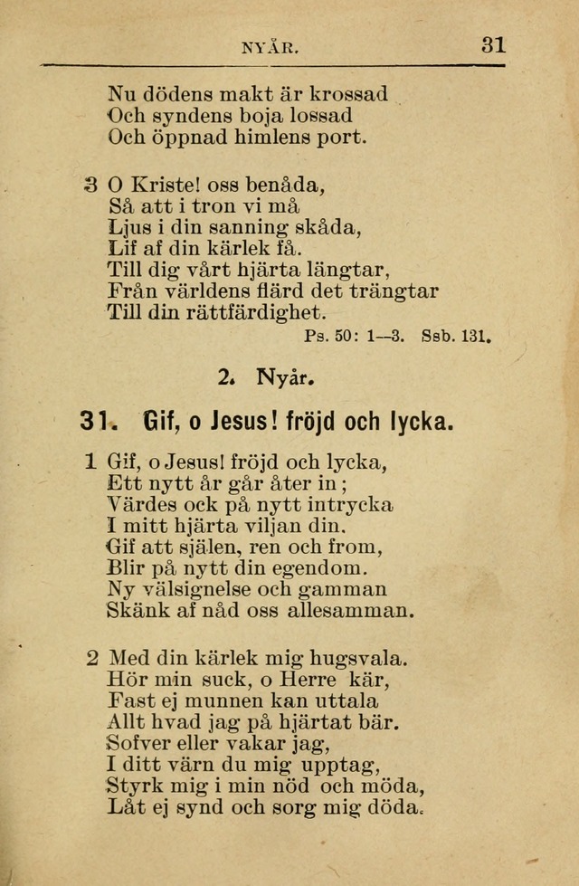 Söndagsskolbok: innehållande liturgi och sånger för söndagsskolan (Omarbetad uppl.) page 31