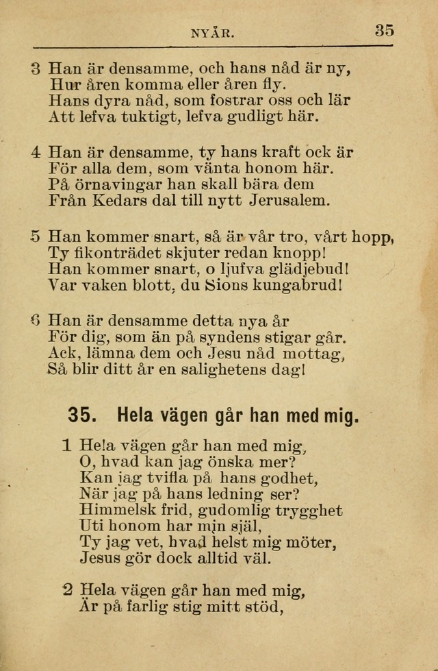 Söndagsskolbok: innehållande liturgi och sånger för söndagsskolan (Omarbetad uppl.) page 35