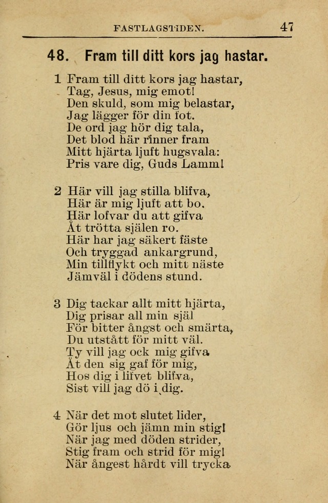 Söndagsskolbok: innehållande liturgi och sånger för söndagsskolan (Omarbetad uppl.) page 47