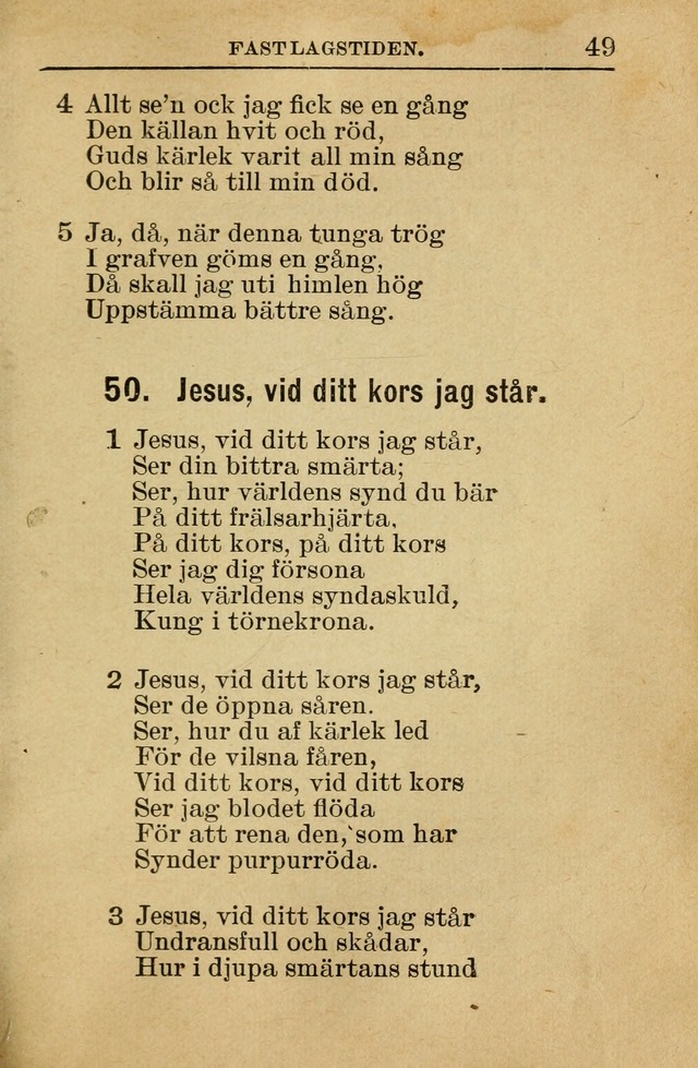 Söndagsskolbok: innehållande liturgi och sånger för söndagsskolan (Omarbetad uppl.) page 49