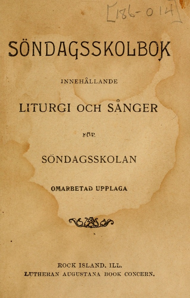 Söndagsskolbok: innehållande liturgi och sånger för söndagsskolan (Omarbetad uppl.) page v