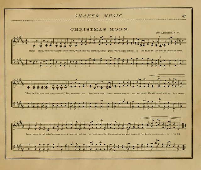 Shaker Music: Inspirational hymns and melodies illustrative of the resurrection life and testimoy of the shakers page 54