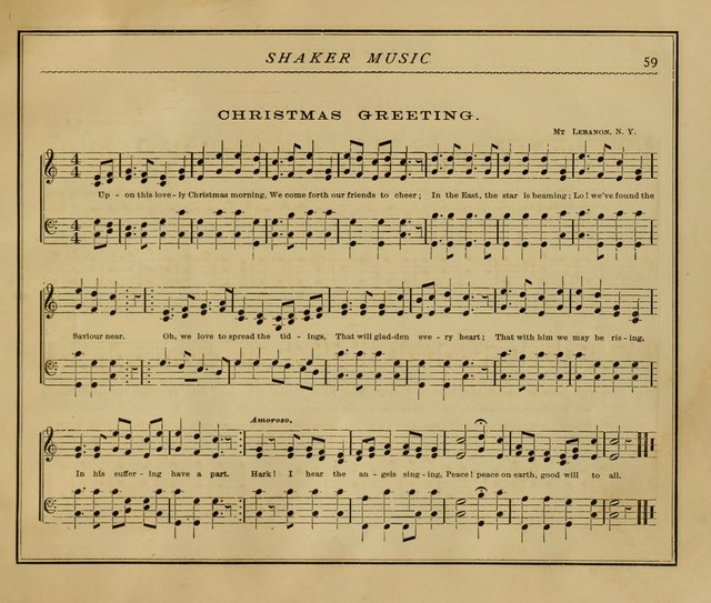 Shaker Music: Inspirational hymns and melodies illustrative of the resurrection life and testimoy of the shakers page 66