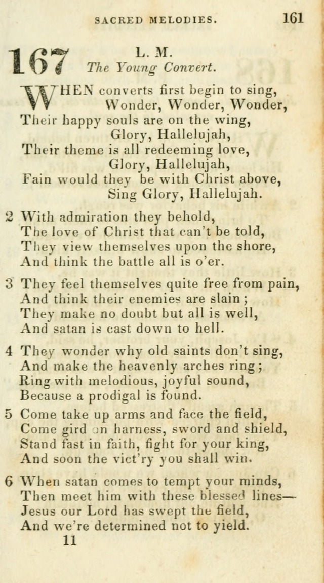 Sacred Melodies: for conference and prayer meetings and for social and private devotion (5th ed.) page 167