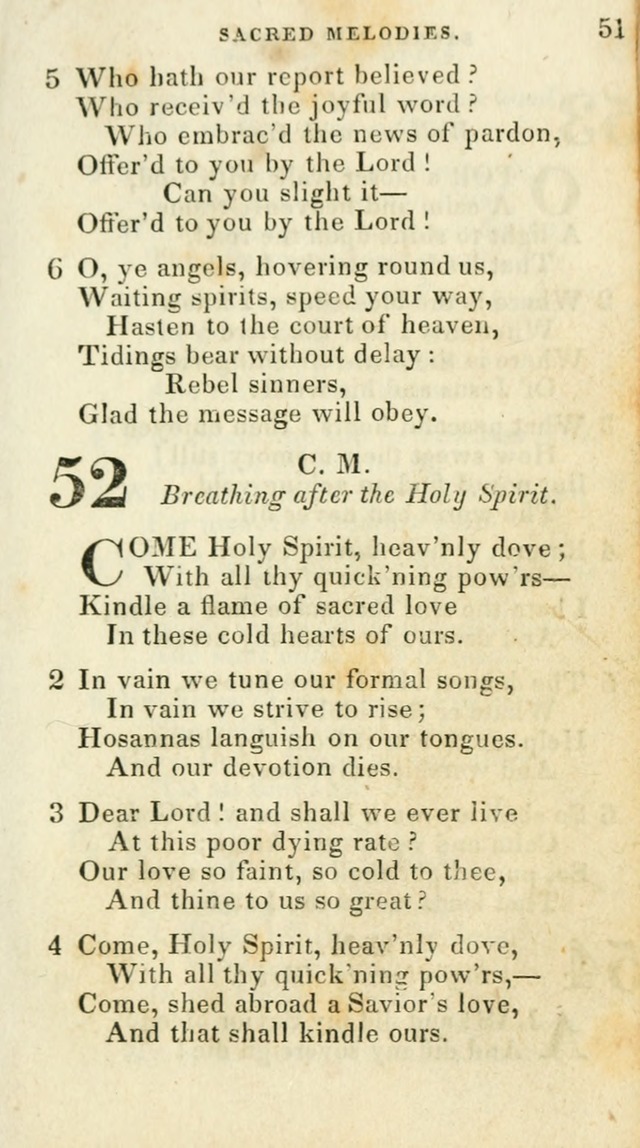 Sacred Melodies: for conference and prayer meetings and for social and private devotion (5th ed.) page 51