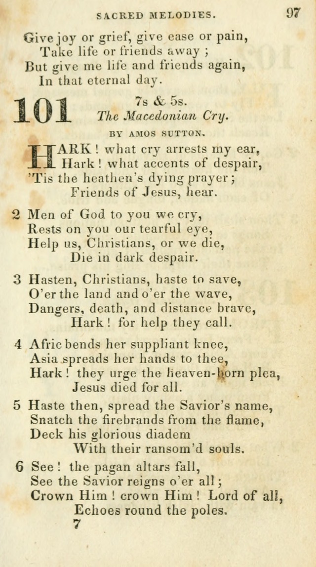 Sacred Melodies: for conference and prayer meetings and for social and private devotion (5th ed.) page 99