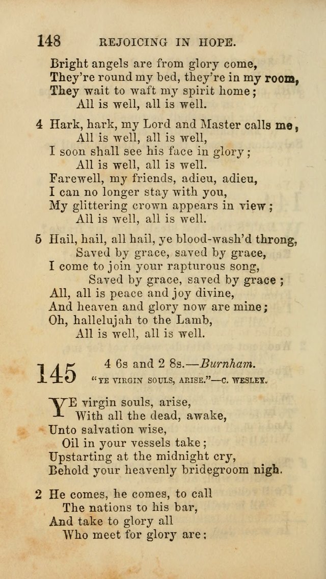 Select Melodies; Comprising the Best Hymns and Spiritual Songs in Common Use, and not generally found in standard church hymn-books: as also a number of original pieces, and translations from...German page 150