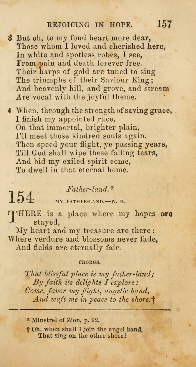 Select Melodies; Comprising the Best Hymns and Spiritual Songs in Common Use, and not generally found in standard church hymn-books: as also a number of original pieces, and translations from...German page 159