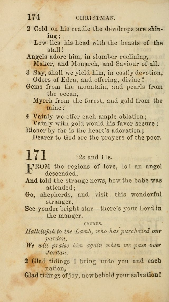 Select Melodies; Comprising the Best Hymns and Spiritual Songs in Common Use, and not generally found in standard church hymn-books: as also a number of original pieces, and translations from...German page 176