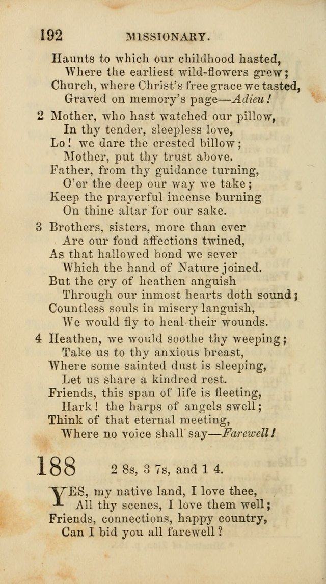 Select Melodies; Comprising the Best Hymns and Spiritual Songs in Common Use, and not generally found in standard church hymn-books: as also a number of original pieces, and translations from...German page 194