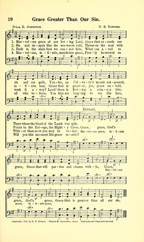 The Sheet Music of Heaven (Spiritual Song): The Mighty Triumphs of Sacred Song page 19