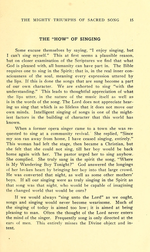 The Sheet Music of Heaven (Spiritual Song): The Mighty Triumphs of Sacred Song. (Second Edition) page 15