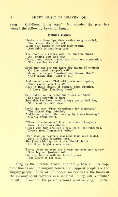 The Sheet Music of Heaven (Spiritual Song): The Mighty Triumphs of Sacred Song. (Second Edition) page 18