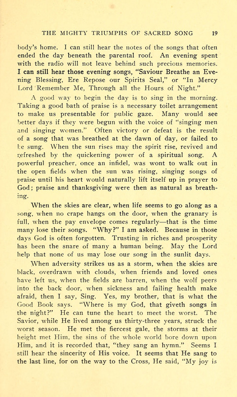 The Sheet Music of Heaven (Spiritual Song): The Mighty Triumphs of Sacred Song. (Second Edition) page 19