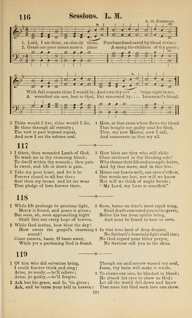 Sacred Melodies Nos.1 and 2 combined: As used by Evangelist H. W. Brown and others, in Gospel Meetings and other religious services page 101