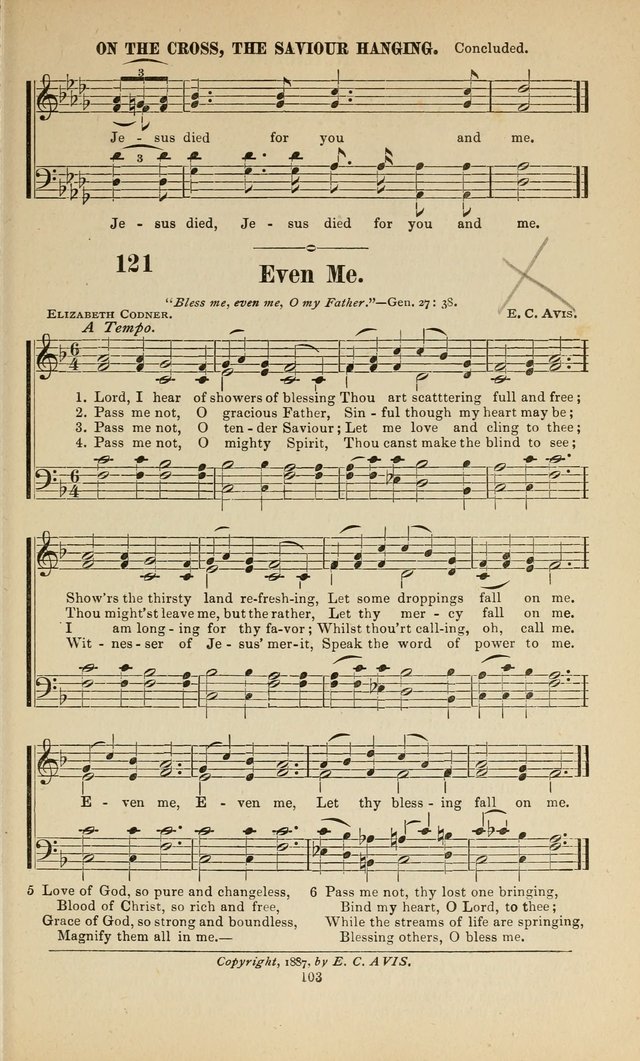 Sacred Melodies Nos.1 and 2 combined: As used by Evangelist H. W. Brown and others, in Gospel Meetings and other religious services page 103