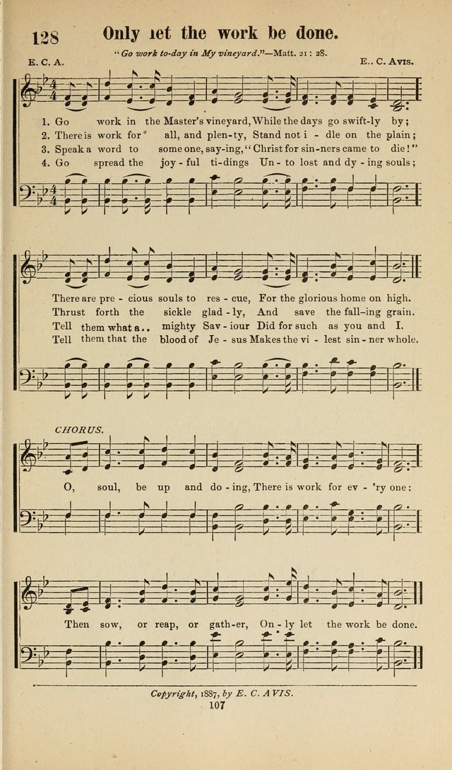 Sacred Melodies Nos.1 and 2 combined: As used by Evangelist H. W. Brown and others, in Gospel Meetings and other religious services page 107
