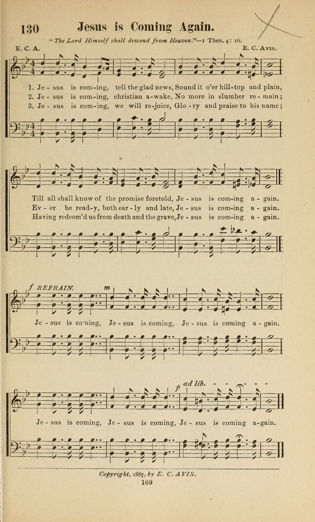 Sacred Melodies Nos.1 and 2 combined: As used by Evangelist H. W. Brown and others, in Gospel Meetings and other religious services page 109