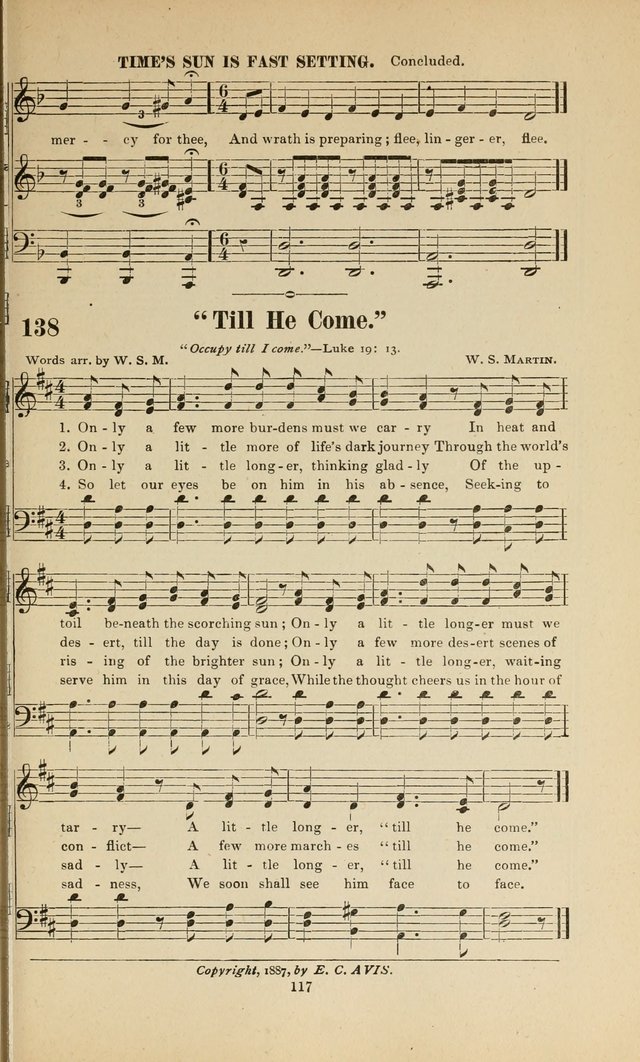 Sacred Melodies Nos.1 and 2 combined: As used by Evangelist H. W. Brown and others, in Gospel Meetings and other religious services page 117