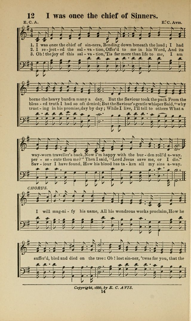 Sacred Melodies Nos.1 and 2 combined: As used by Evangelist H. W. Brown and others, in Gospel Meetings and other religious services page 14