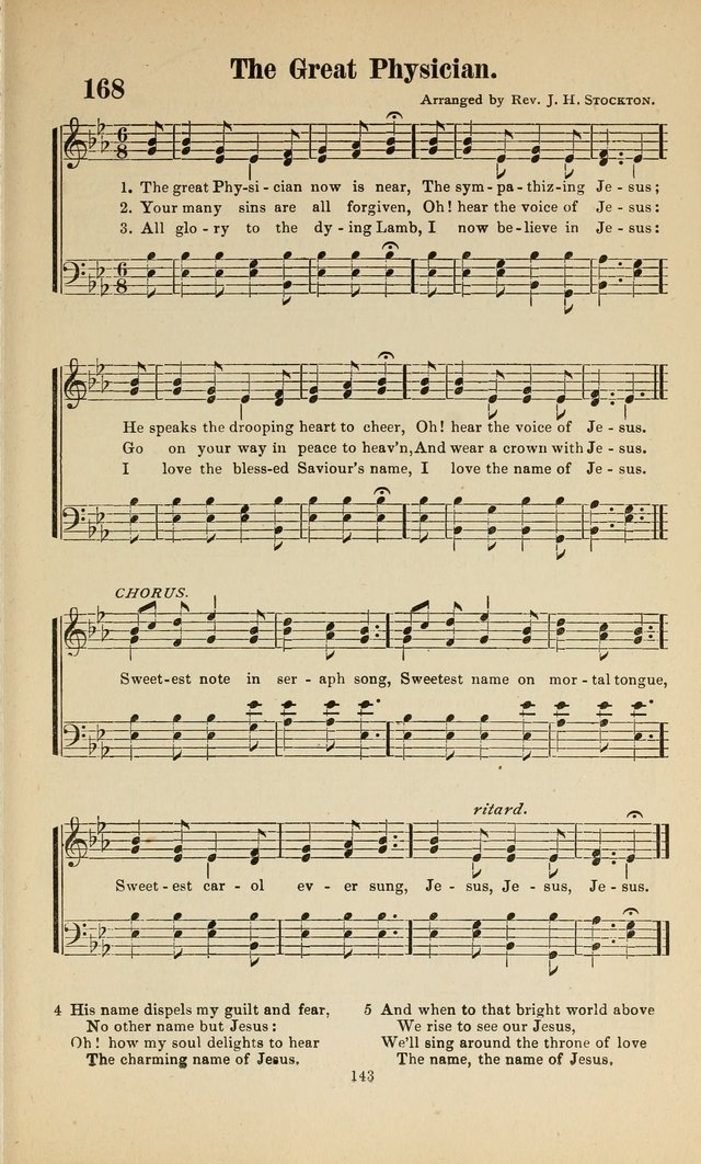Sacred Melodies Nos.1 and 2 combined: As used by Evangelist H. W. Brown and others, in Gospel Meetings and other religious services page 143