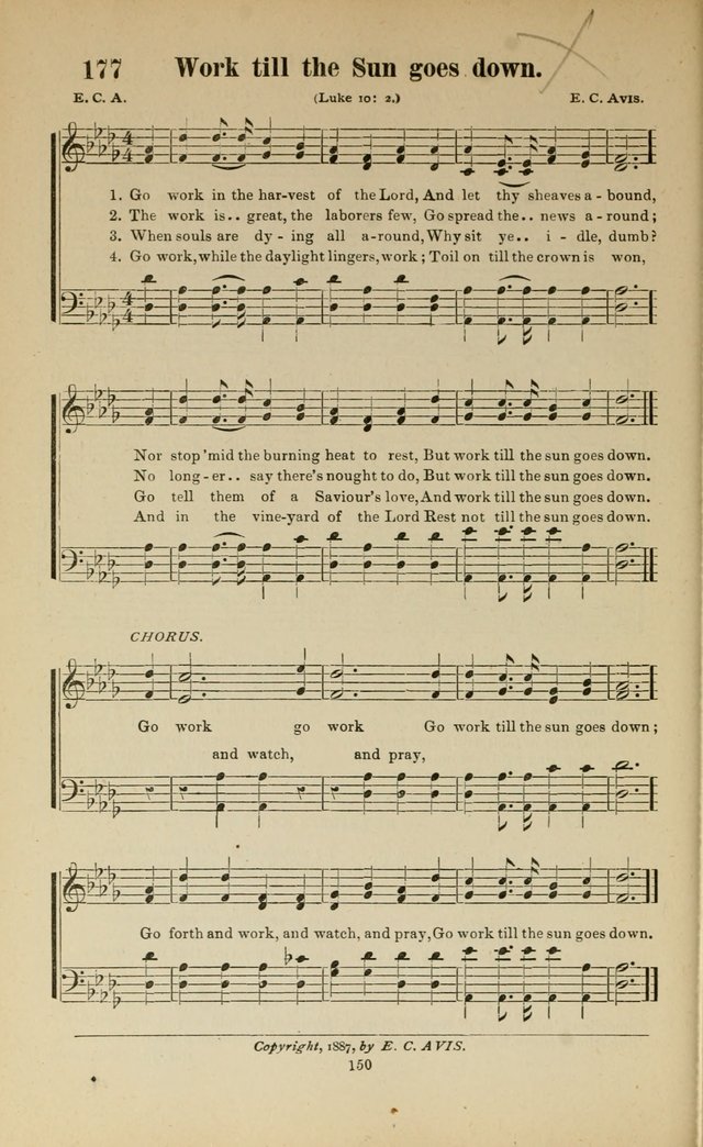 Sacred Melodies Nos.1 and 2 combined: As used by Evangelist H. W. Brown and others, in Gospel Meetings and other religious services page 150