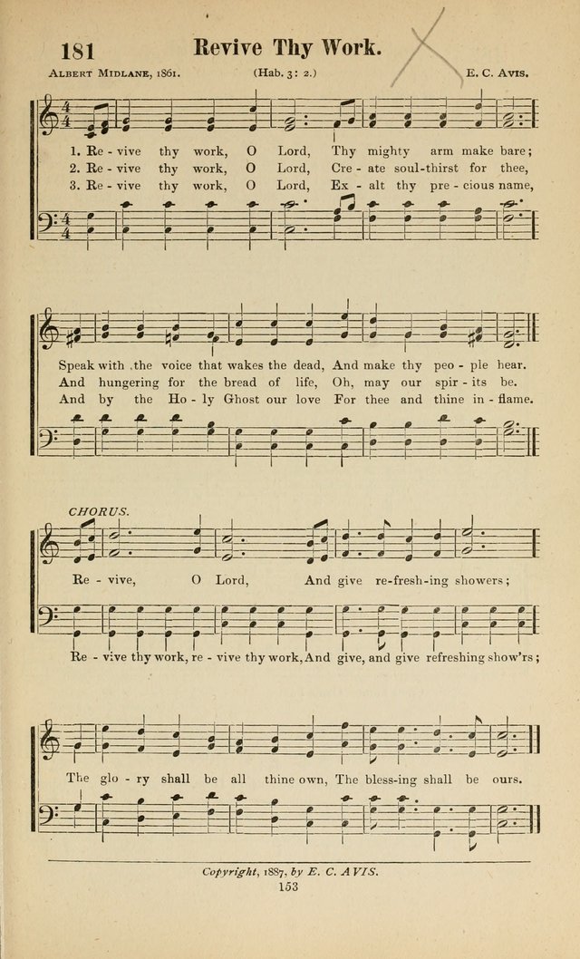 Sacred Melodies Nos.1 and 2 combined: As used by Evangelist H. W. Brown and others, in Gospel Meetings and other religious services page 153