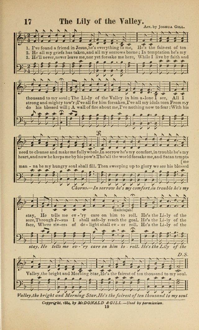 Sacred Melodies Nos.1 and 2 combined: As used by Evangelist H. W. Brown and others, in Gospel Meetings and other religious services page 19