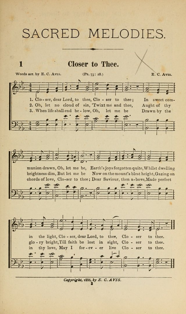 Sacred Melodies Nos.1 and 2 combined: As used by Evangelist H. W. Brown and others, in Gospel Meetings and other religious services page 3