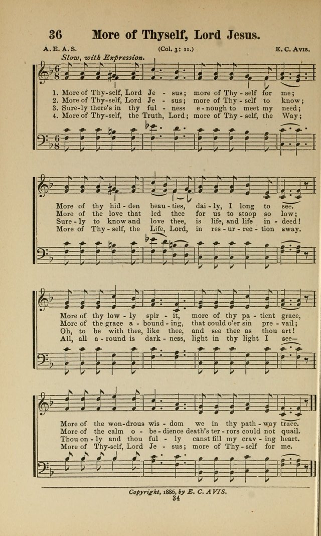 Sacred Melodies Nos.1 and 2 combined: As used by Evangelist H. W. Brown and others, in Gospel Meetings and other religious services page 34