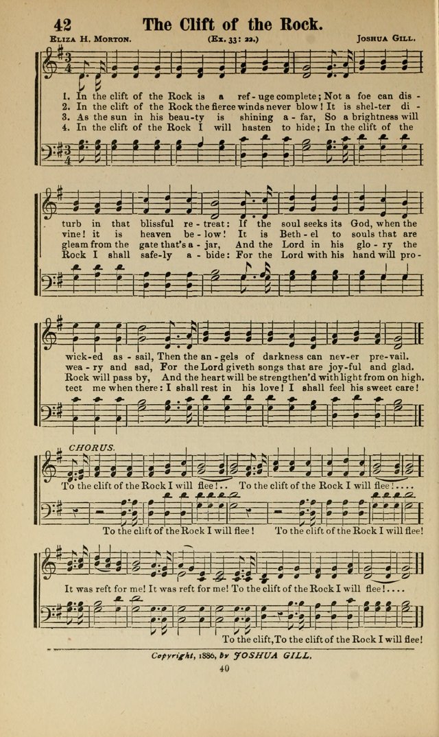 Sacred Melodies Nos.1 and 2 combined: As used by Evangelist H. W. Brown and others, in Gospel Meetings and other religious services page 40