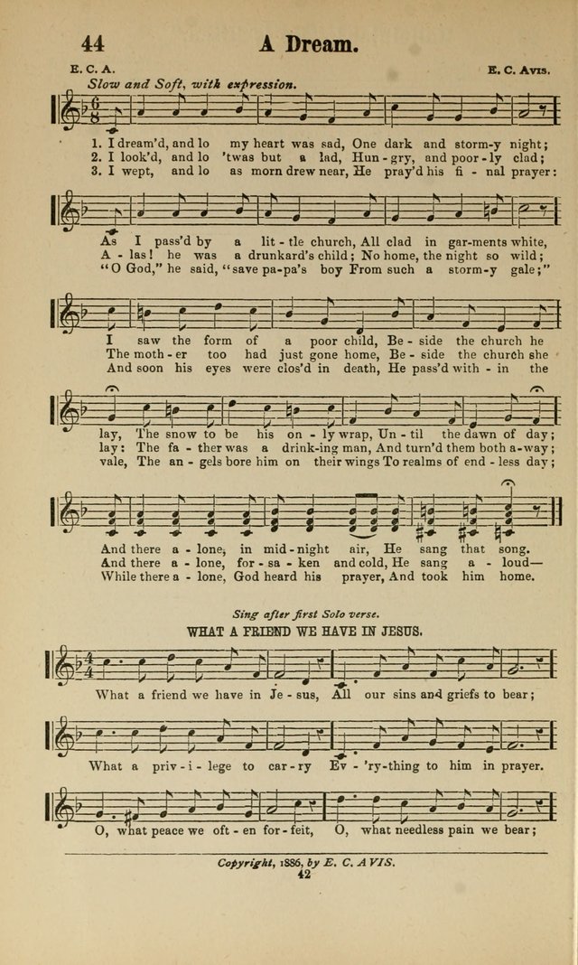 Sacred Melodies Nos.1 and 2 combined: As used by Evangelist H. W. Brown and others, in Gospel Meetings and other religious services page 42