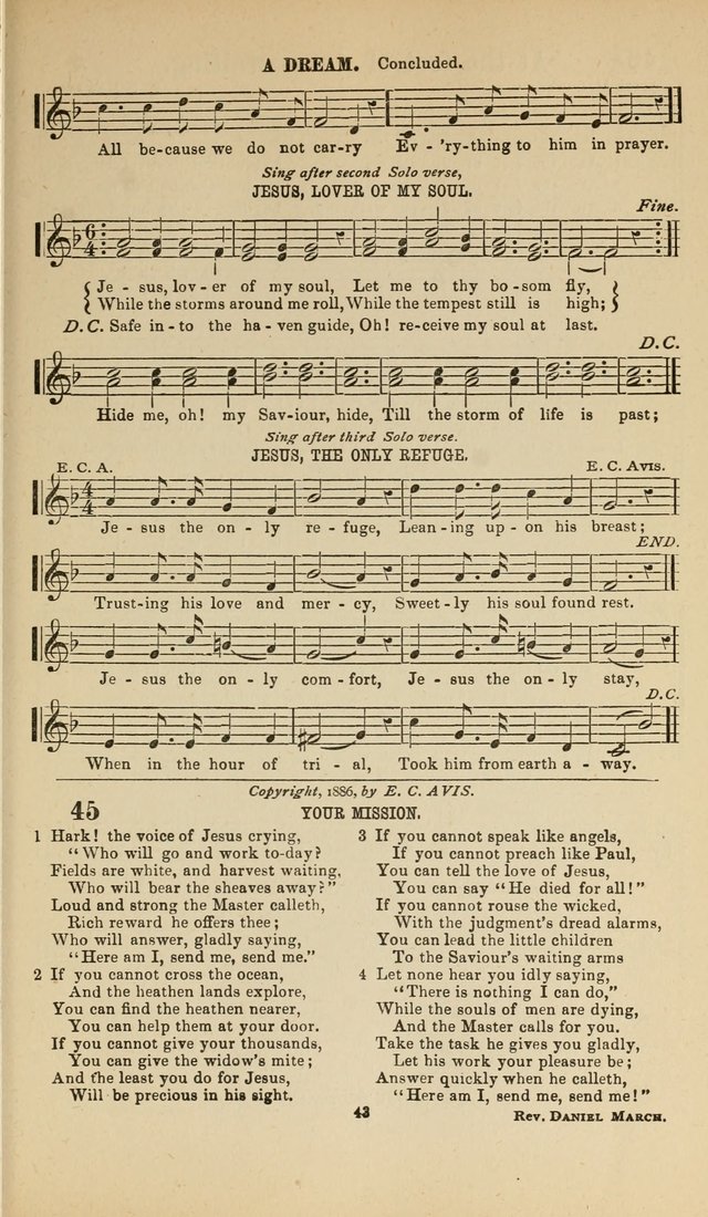 Sacred Melodies Nos.1 and 2 combined: As used by Evangelist H. W. Brown and others, in Gospel Meetings and other religious services page 43
