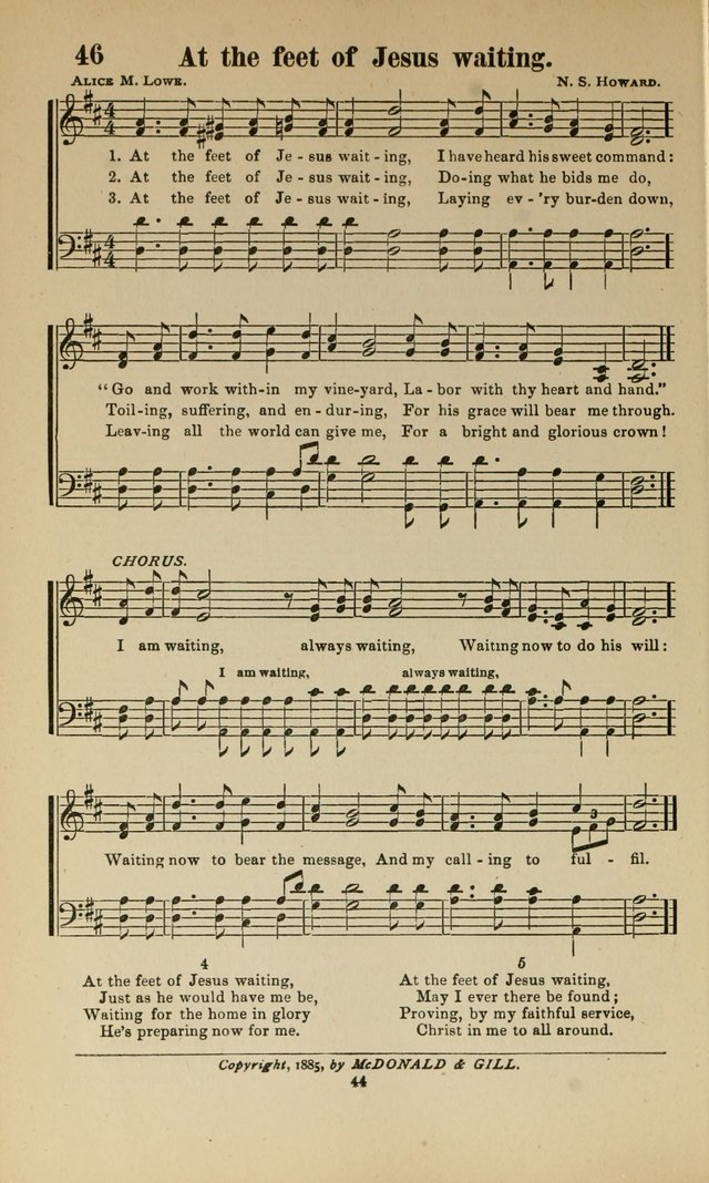 Sacred Melodies Nos.1 and 2 combined: As used by Evangelist H. W. Brown and others, in Gospel Meetings and other religious services page 44