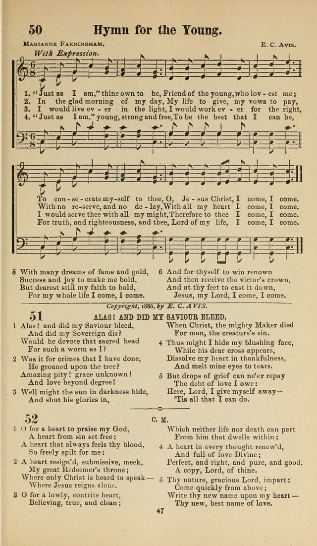 Sacred Melodies Nos.1 and 2 combined: As used by Evangelist H. W. Brown and others, in Gospel Meetings and other religious services page 47