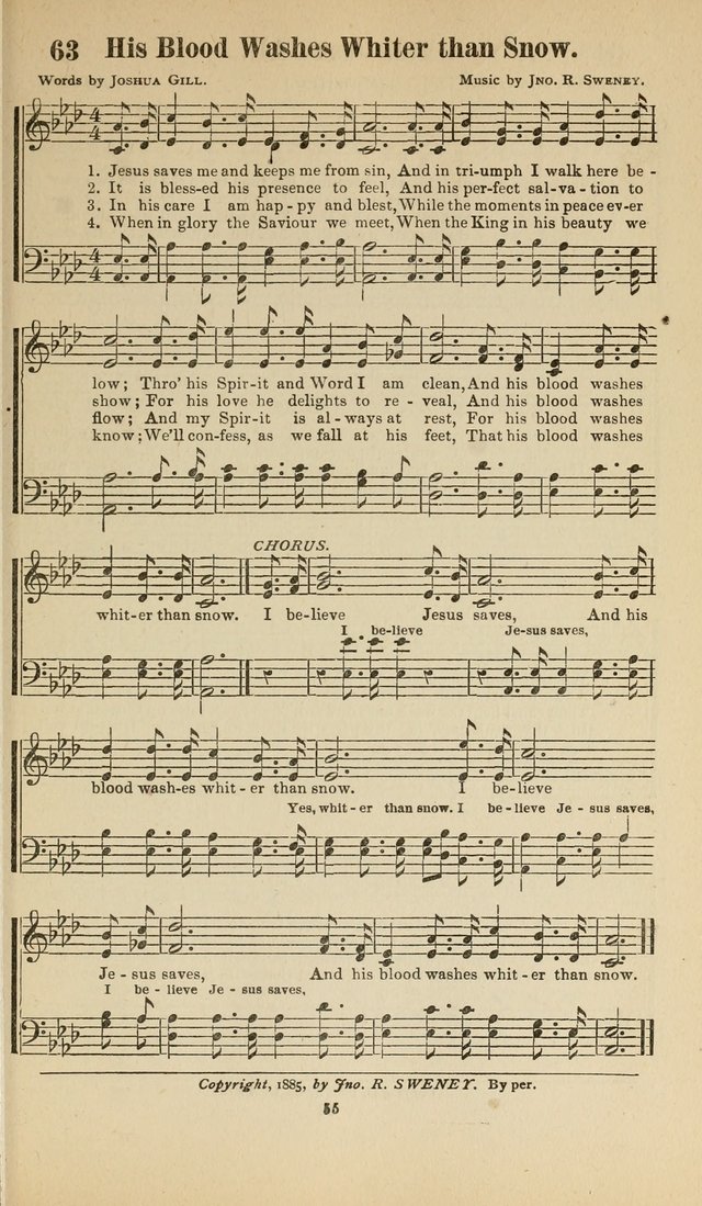 Sacred Melodies Nos.1 and 2 combined: As used by Evangelist H. W. Brown and others, in Gospel Meetings and other religious services page 55