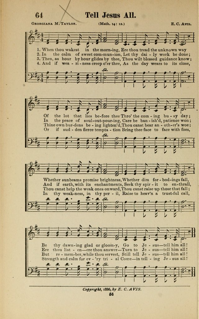 Sacred Melodies Nos.1 and 2 combined: As used by Evangelist H. W. Brown and others, in Gospel Meetings and other religious services page 56
