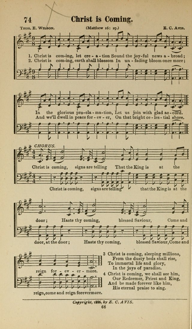 Sacred Melodies Nos.1 and 2 combined: As used by Evangelist H. W. Brown and others, in Gospel Meetings and other religious services page 66