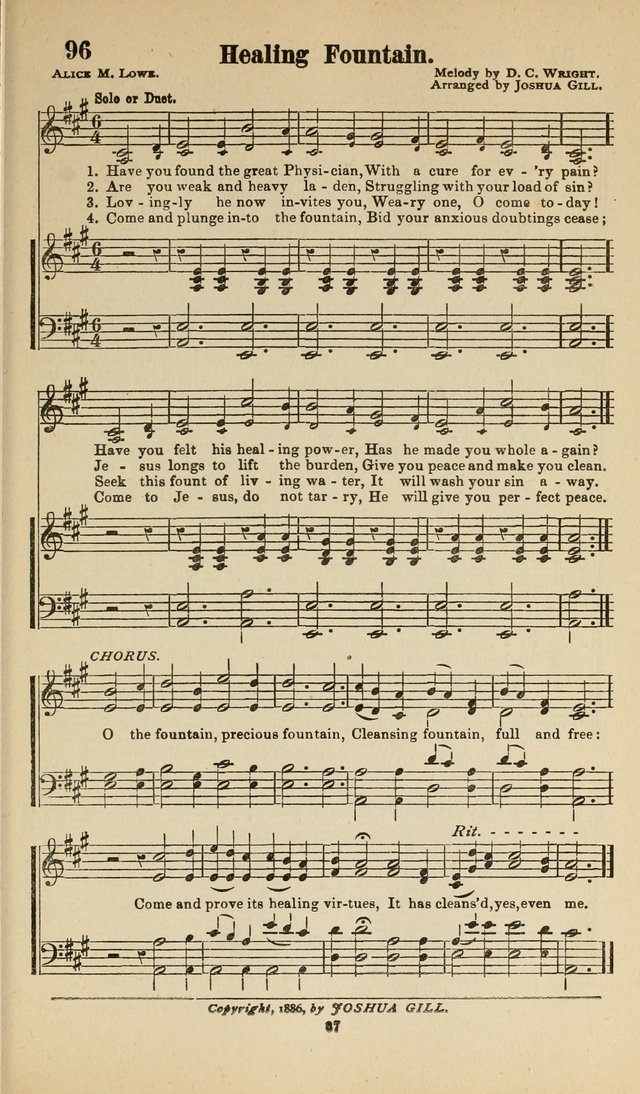 Sacred Melodies Nos.1 and 2 combined: As used by Evangelist H. W. Brown and others, in Gospel Meetings and other religious services page 87