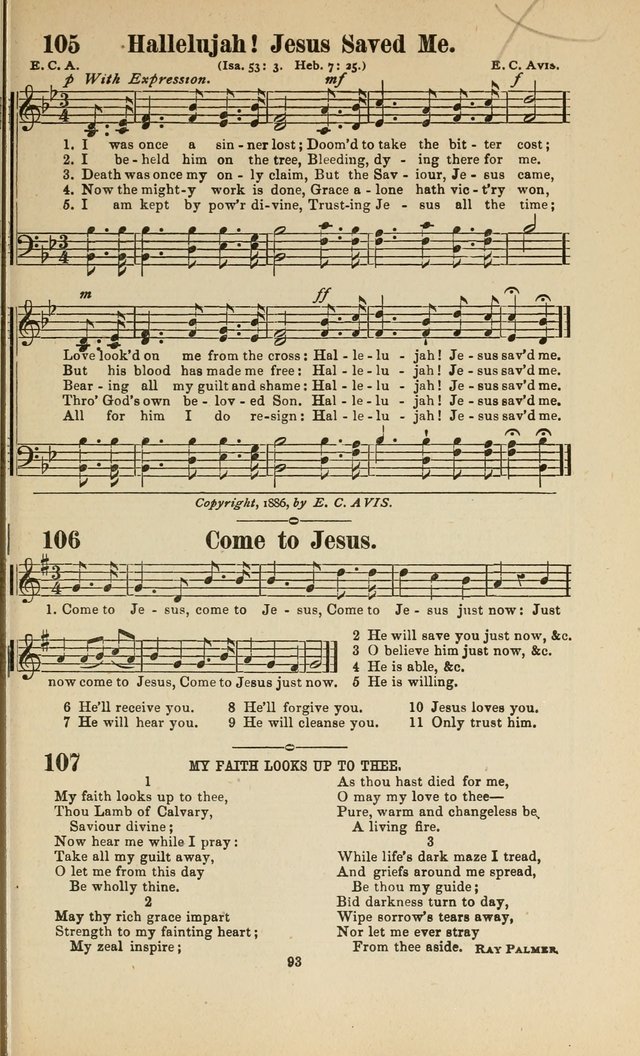 Sacred Melodies Nos.1 and 2 combined: As used by Evangelist H. W. Brown and others, in Gospel Meetings and other religious services page 93