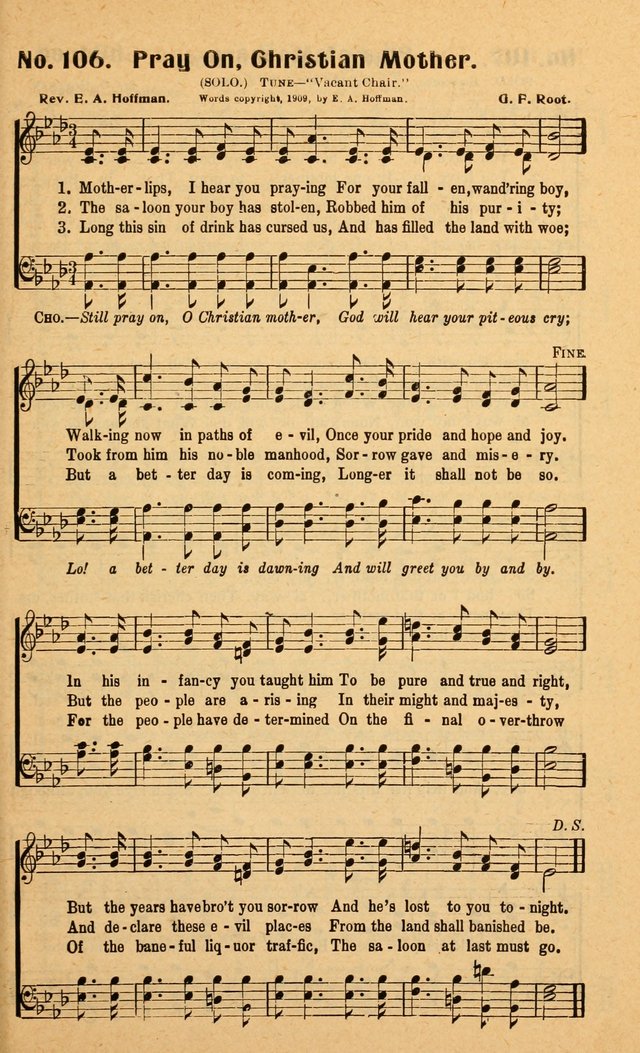 Songs of the New Crusade: a collection of stirring twentieth century temperance songs page 105