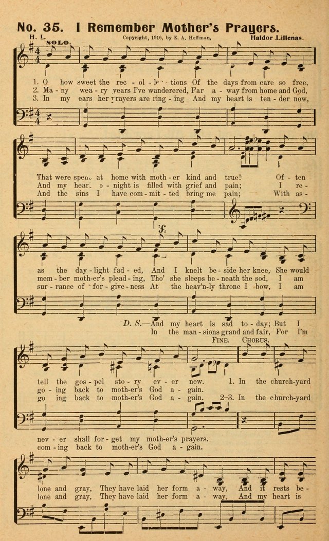 Songs of the New Crusade: a collection of stirring twentieth century temperance songs page 38