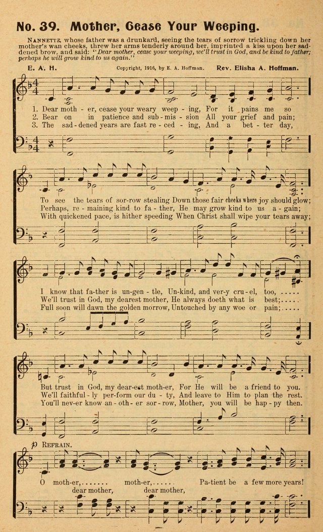 Songs of the New Crusade: a collection of stirring twentieth century temperance songs page 42