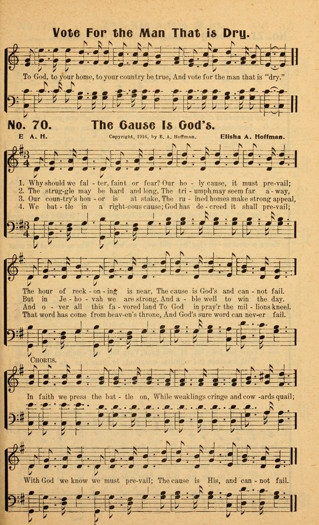 Songs of the New Crusade: a collection of stirring twentieth century temperance songs page 71