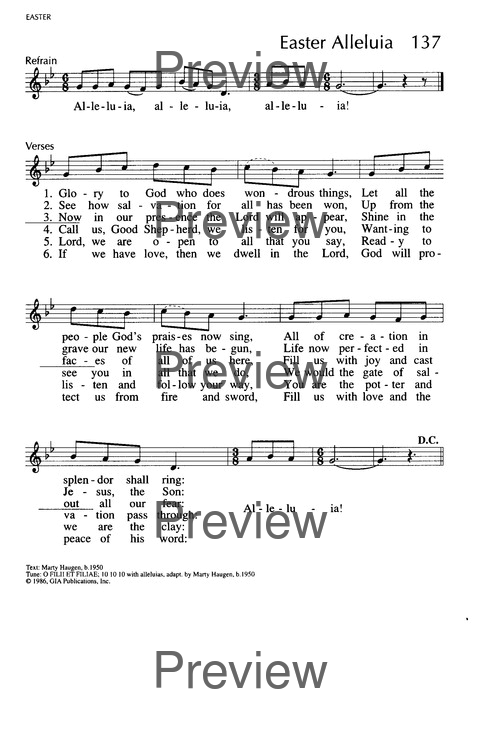 Singing Our Faith: a hymnal for young Catholics page 59