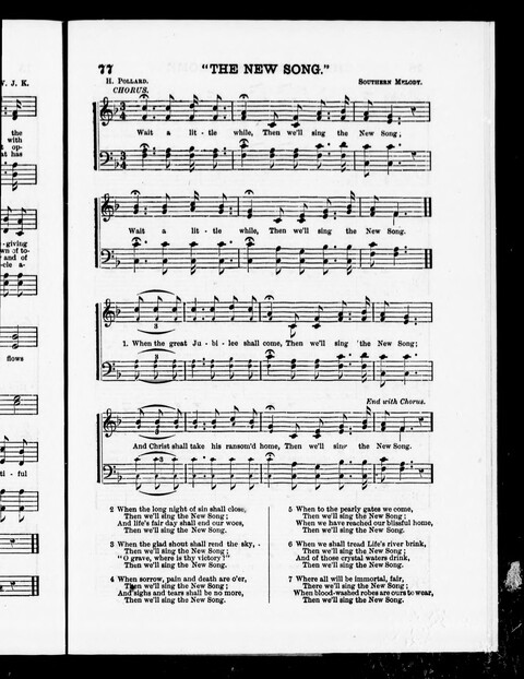 Sing Out the Glad News: a collection of Sacred Songs, used in Evangelistic Work by the Whyte Brothers page 77