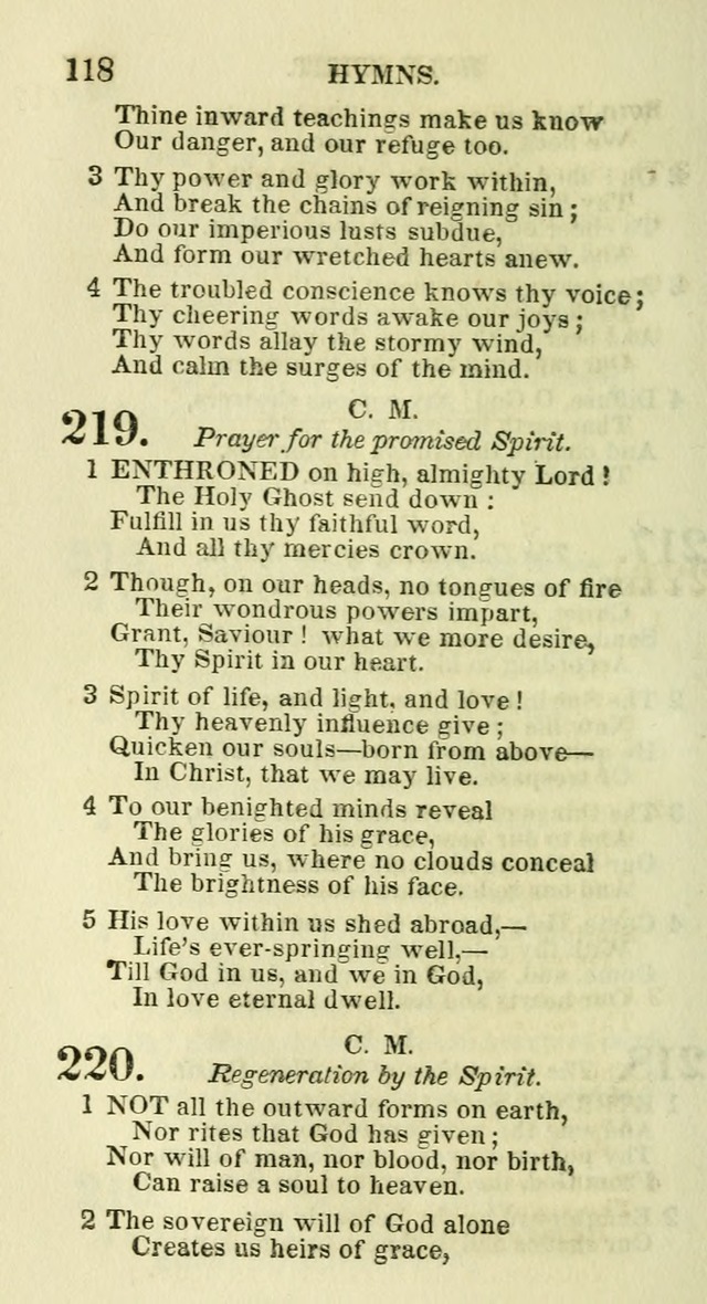 Social Psalmist: or hymns, selected for the private use and social meetings of evangelical Christians page 122