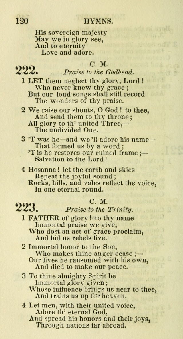 Social Psalmist: or hymns, selected for the private use and social meetings of evangelical Christians page 124